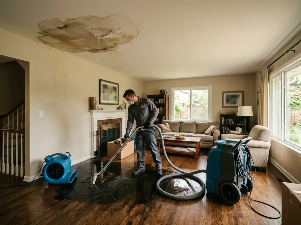 attic-pipe-burst-ceiling-drip-008 — frequently asked questions, Water Damage Restoration & Carpet Care in Sharonville, OH